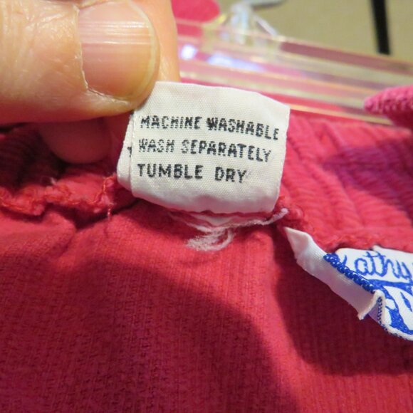 Vintage Kathy White SPORT Corduroy Skirt Hot Pink Wheelchair Friendly 100 Cotton - Picture 9 of 9